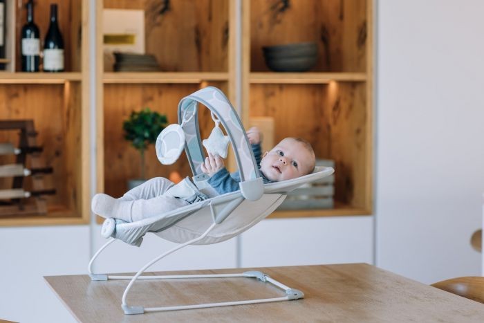 FreeON Enjoy rezgő-zenélő pihenőszék - Szürke, kék (45760)