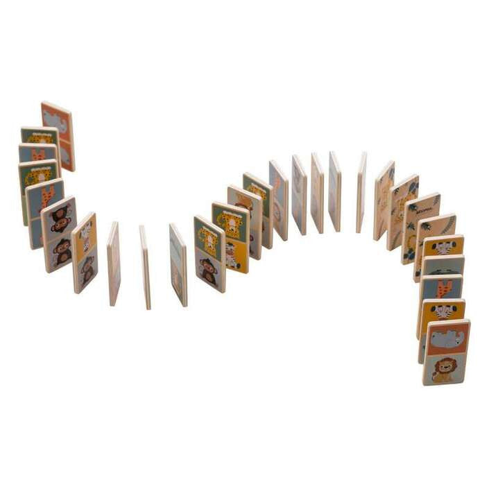 FreeON free2play Domino Safari – Fa társasjáték - 28 db-os (85161)