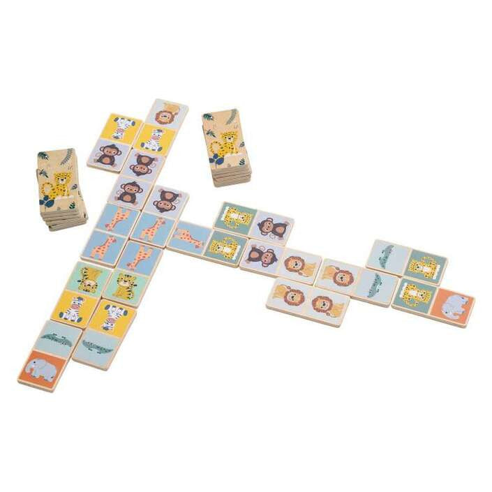 FreeON free2play Domino Safari – Fa társasjáték - 28 db-os (85161)