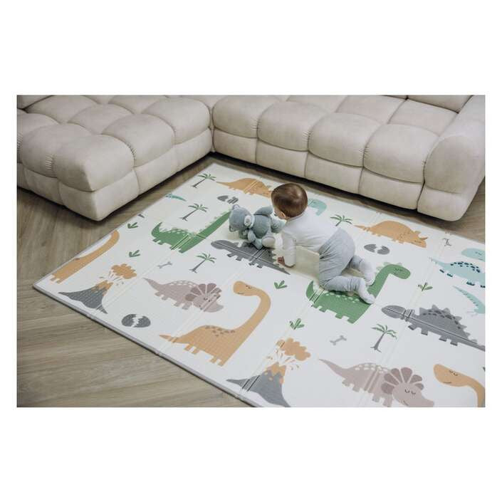 FreeON összehajtható játszószőnyeg szegéllyel – Magic Dino (85680)