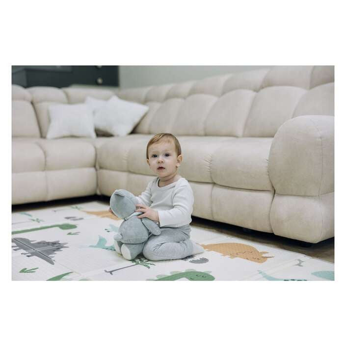 FreeON összehajtható játszószőnyeg szegéllyel – Magic Dino (85680)